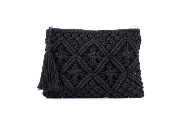 Macrame Tassel Clutch - Chaelisa's New Jammies
