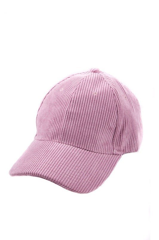 MAUVE CORDUROY FASHION CAP - Chaelisa's New Jammies