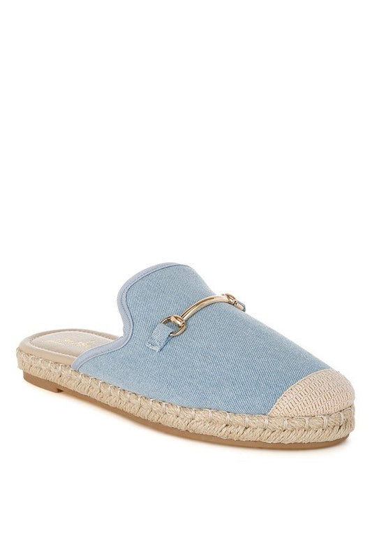 Midori Denim Slip - On Mules - Chaelisa's New Jammies