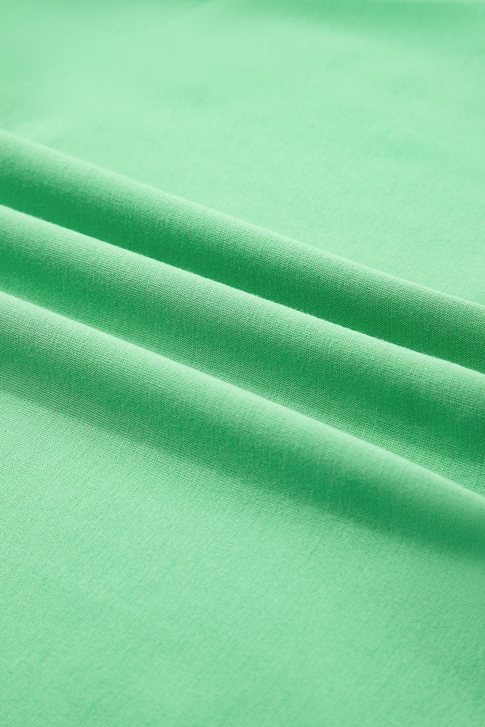 Mint Green V Neck Drop Shoulder Tee and Patchwork Drawstring Shorts Set - Chaelisa's New Jammies