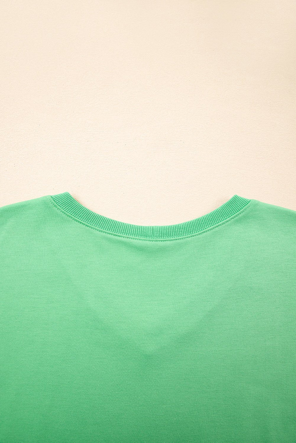 Mint Green V Neck Drop Shoulder Tee and Patchwork Drawstring Shorts Set - Chaelisa's New Jammies