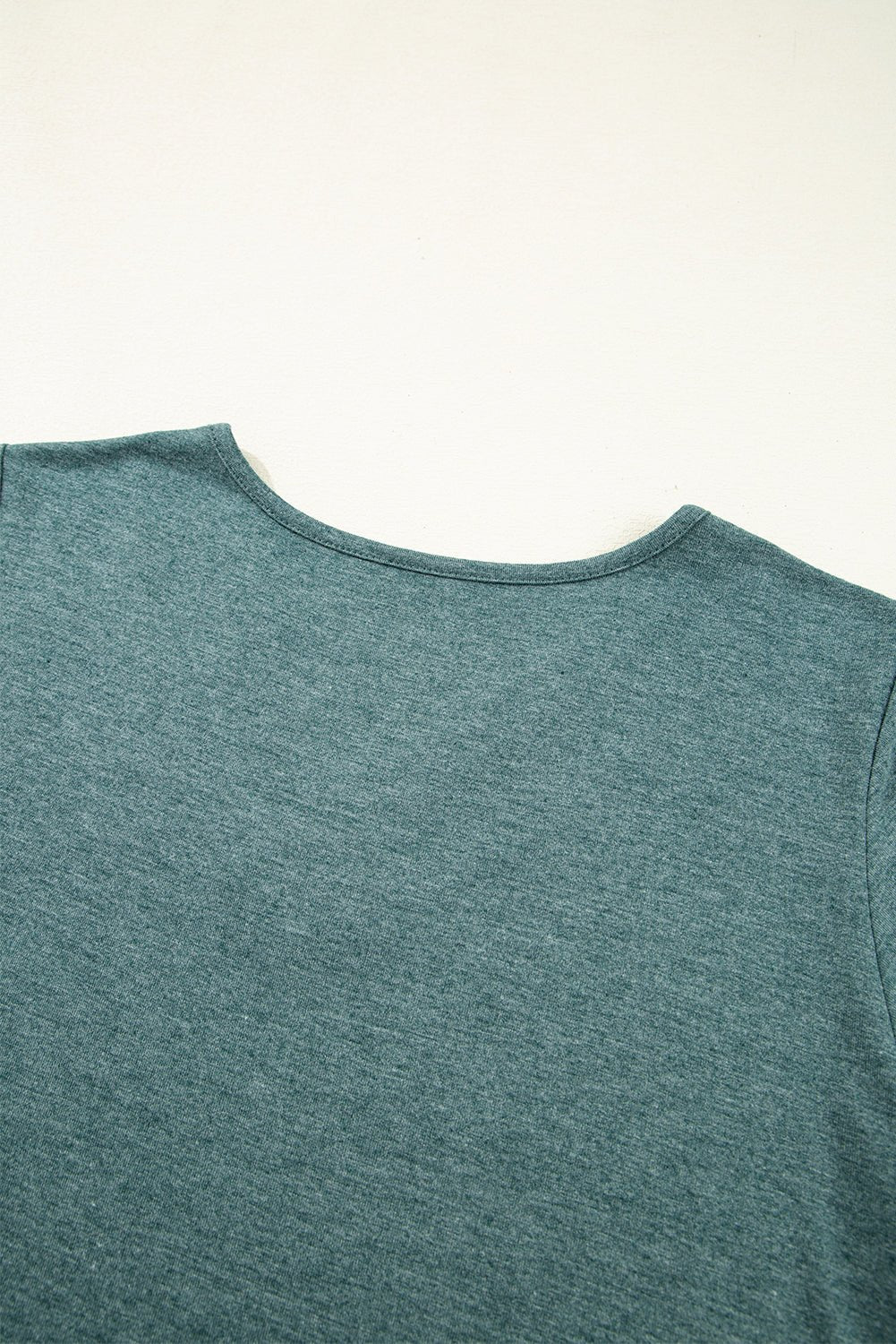 Mist Green Crisscross V Neck Butterfly Sleeve T Shirt - Chaelisa's New Jammies