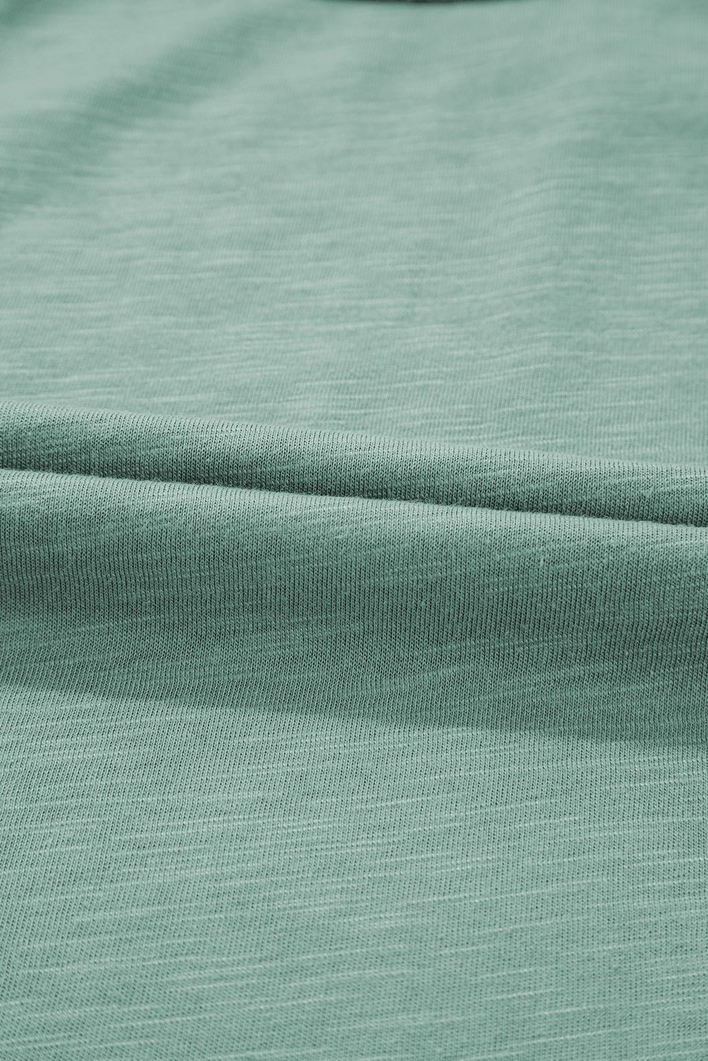 Mist Green Metallic Sheen Edge Scoop Neck Tank Top - Chaelisa's New Jammies