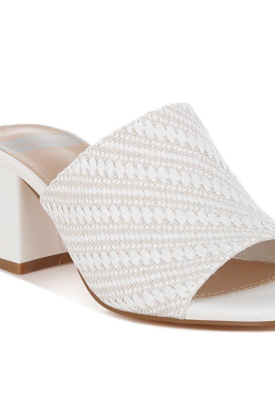 Morgana Woven Raffia Slip Ons - Chaelisa's New Jammies