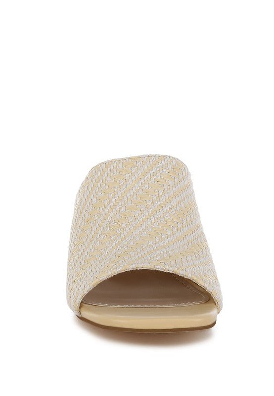 Morgana Woven Raffia Slip Ons - Chaelisa's New Jammies