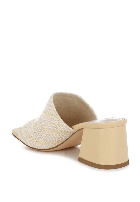 Morgana Woven Raffia Slip Ons - Chaelisa's New Jammies