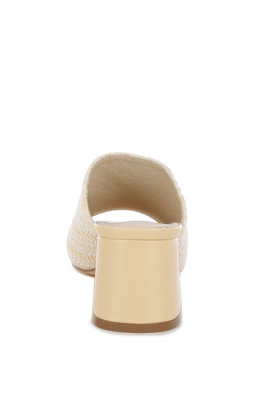 Morgana Woven Raffia Slip Ons - Chaelisa's New Jammies