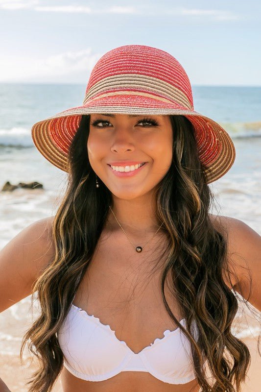 Multi - Stripe Bow Accent Bucket Sunhat - Chaelisa's New Jammies