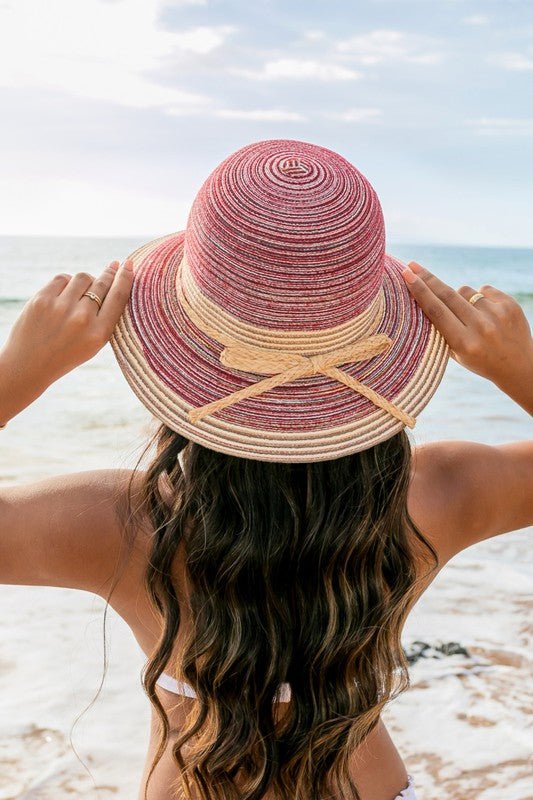 Multi - Stripe Bow Accent Bucket Sunhat - Chaelisa's New Jammies