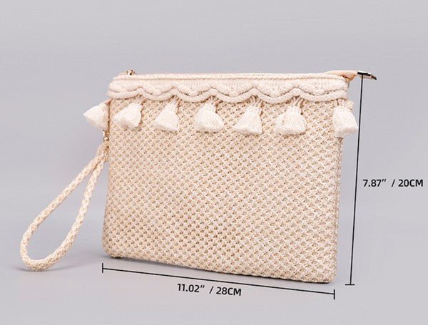 Naya Crochet Tassel Clutch - Chaelisa's New Jammies