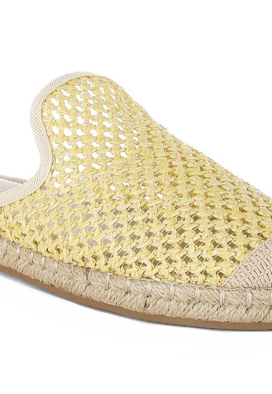 Nongai Raffia Espadrilles Mules - Chaelisa's New Jammies