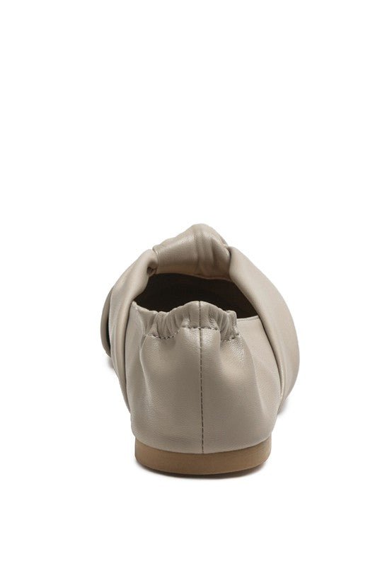 Norma Knot Detail Elasticated Ballet Flats - Chaelisa's New Jammies