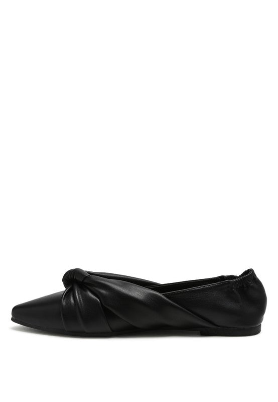 Norma Knot Detail Elasticated Ballet Flats - Chaelisa's New Jammies