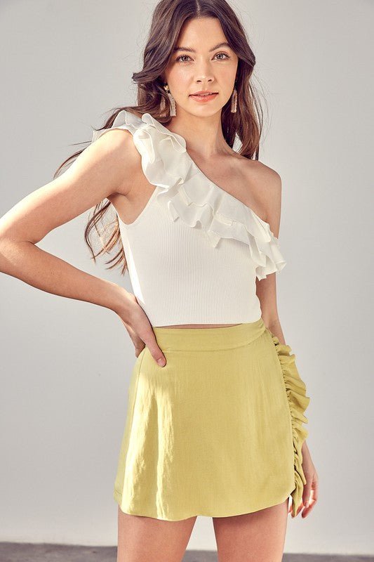 One Shoulder Knit Top - Chaelisa's New Jammies