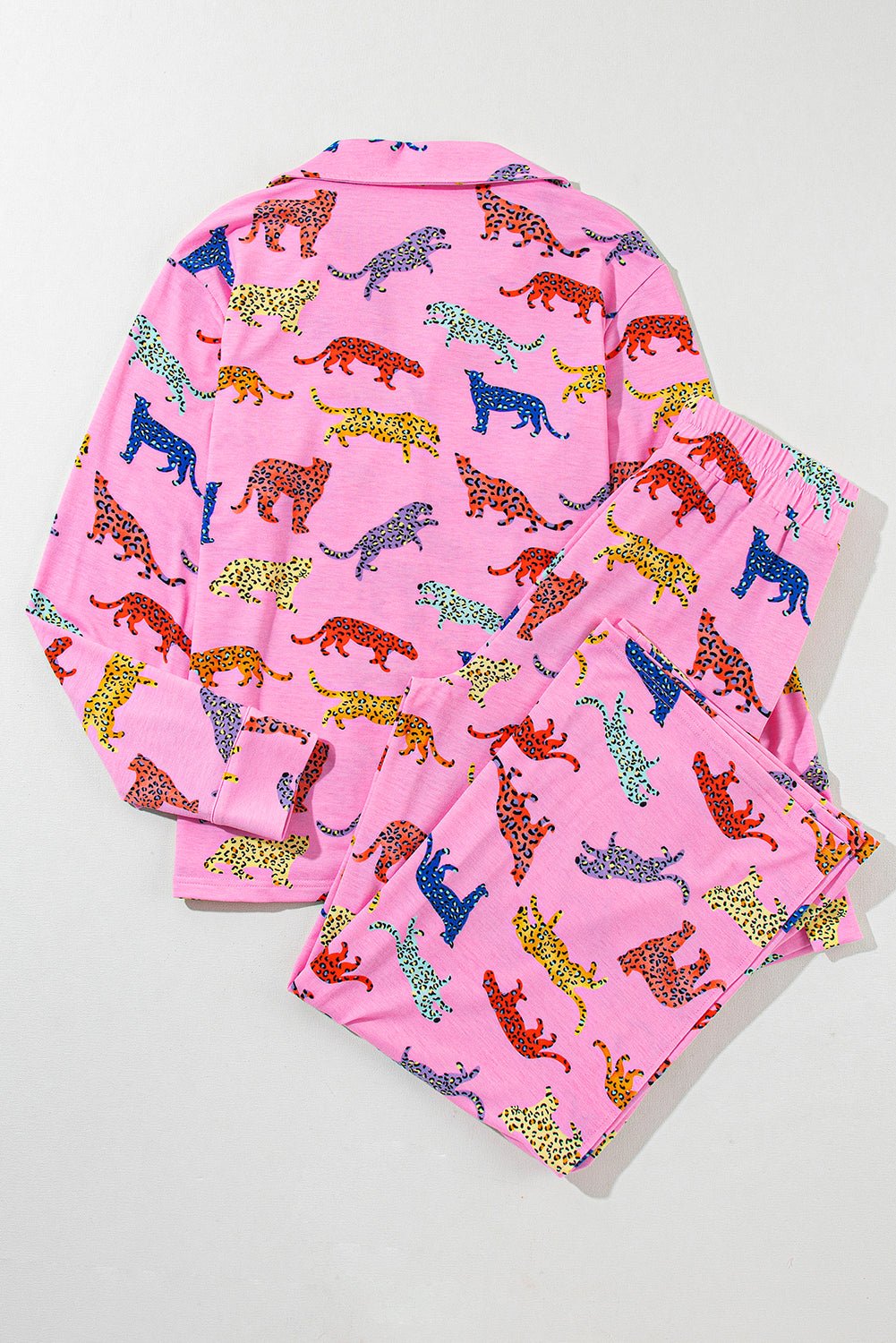 Pink Cheetah Print Shirt and Pants Pajama Set - Chaelisa's New Jammies