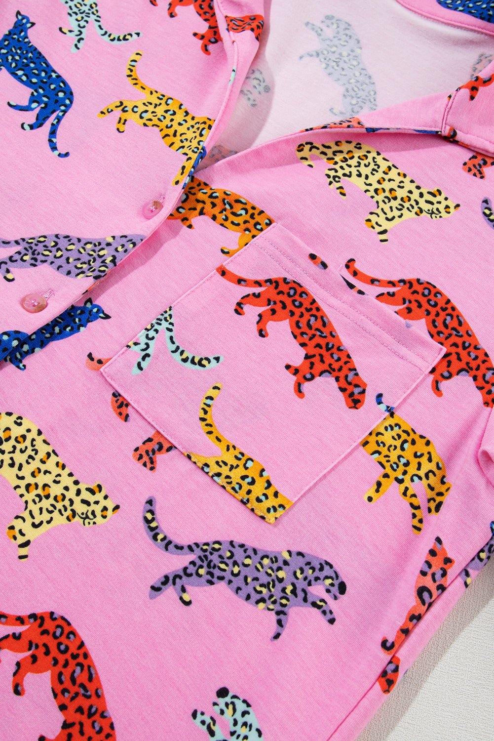 Pink Cheetah Print Shirt and Pants Pajama Set - Chaelisa's New Jammies