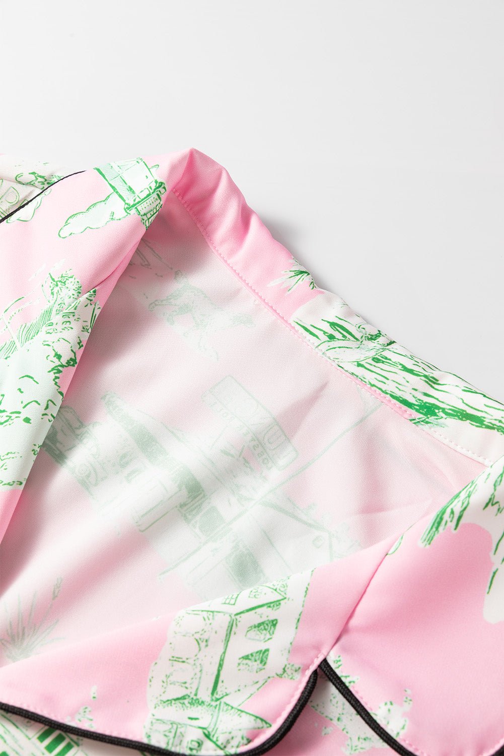 Pink Holiday Resort Short 2pcs Pajama Set - Chaelisa's New Jammies