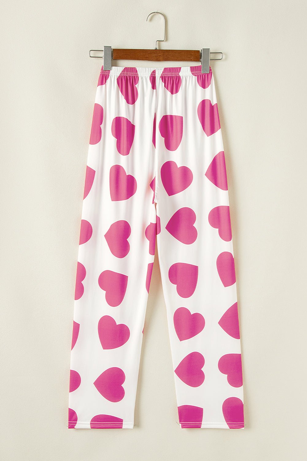 Pink Ruffled Tank Top And Heart Print Pants Lounge Set - Chaelisa's New Jammies