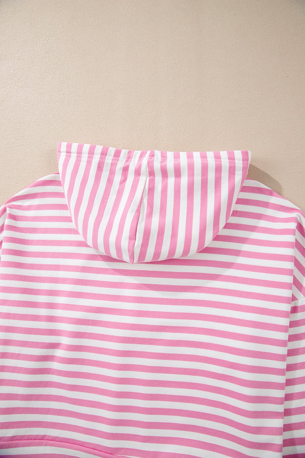 Pink Stripe Kangaroo Pocket Hoodie and Wide Leg Shorts Set - Chaelisa's New Jammies