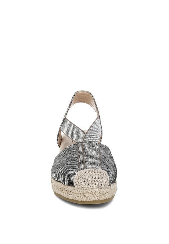 Port Side Metallic Woven Espadrille Wedges - Chaelisa's New Jammies