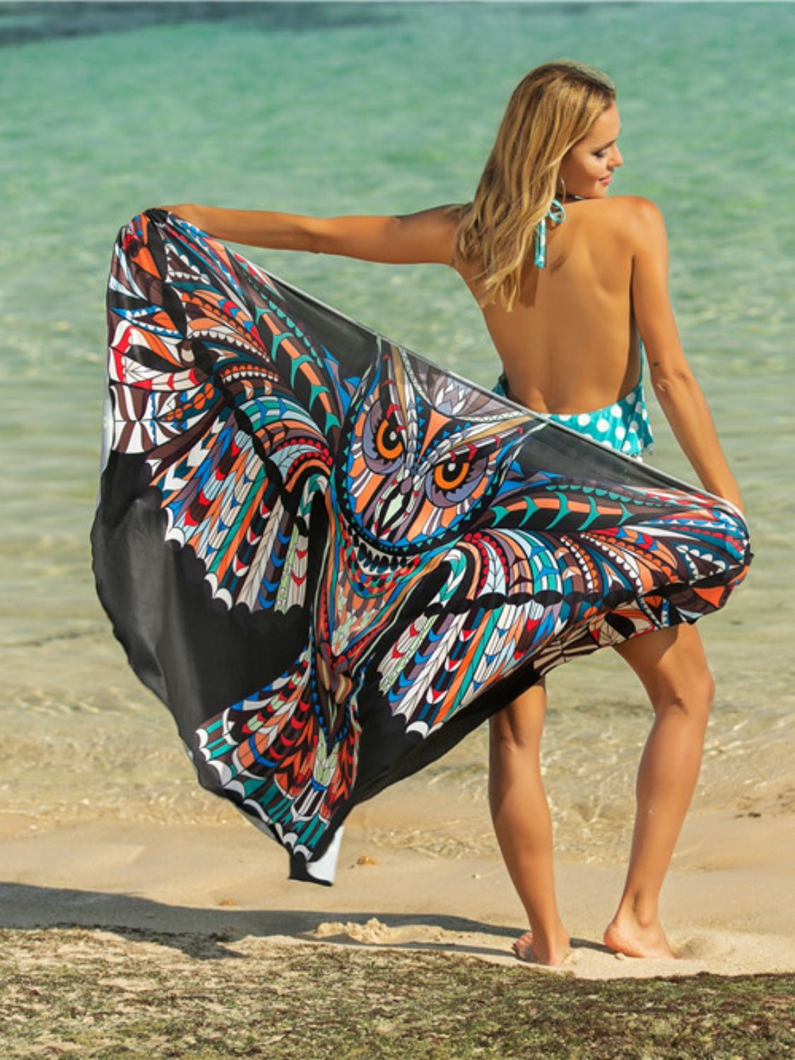 Printed Spaghetti Strap Cover Up - Chaelisa's New Jammies