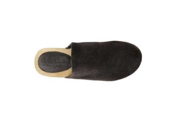 RAG & CO DARCIE TAUPE SUEDE CLOGS - Chaelisa's New Jammies