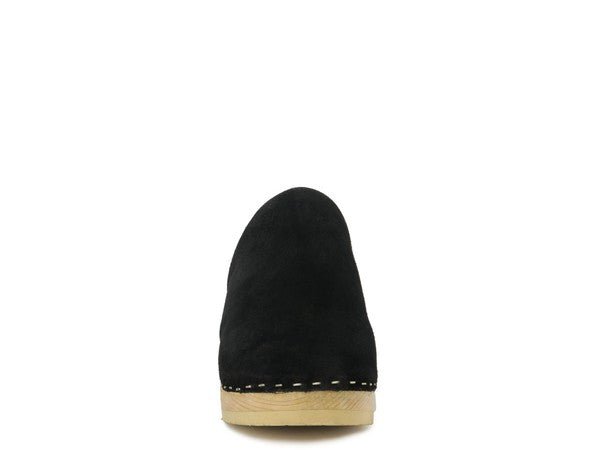 RAG & CO DARCIE TAUPE SUEDE CLOGS - Chaelisa's New Jammies