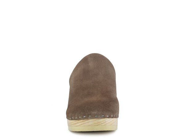 RAG & CO DARCIE TAUPE SUEDE CLOGS - Chaelisa's New Jammies