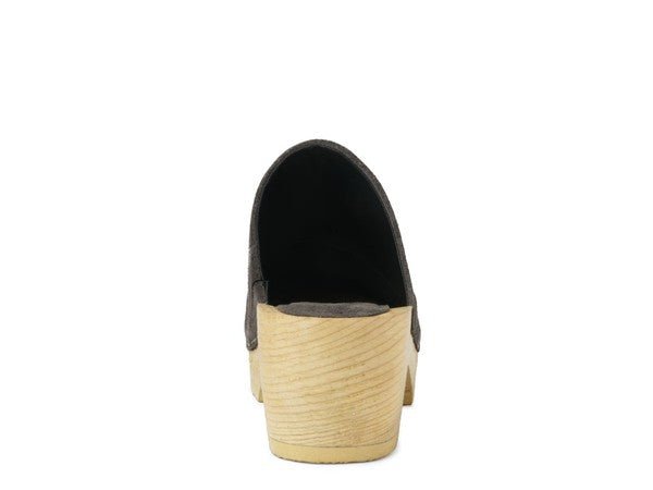 RAG & CO DARCIE TAUPE SUEDE CLOGS - Chaelisa's New Jammies