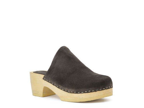 RAG & CO DARCIE TAUPE SUEDE CLOGS - Chaelisa's New Jammies