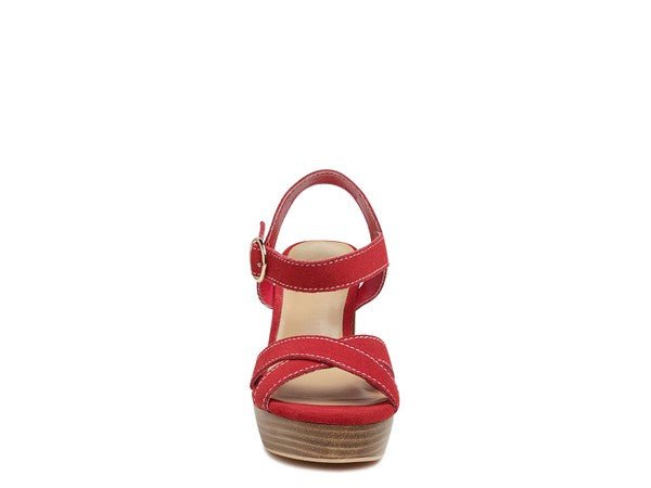 RAG&CO CHOUPETTE SUEDE LEATHER BLOCK HEELED SANDAL - Chaelisa's New Jammies