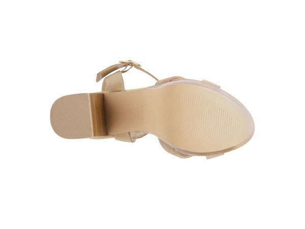 RAG&CO CHOUPETTE SUEDE LEATHER BLOCK HEELED SANDAL - Chaelisa's New Jammies