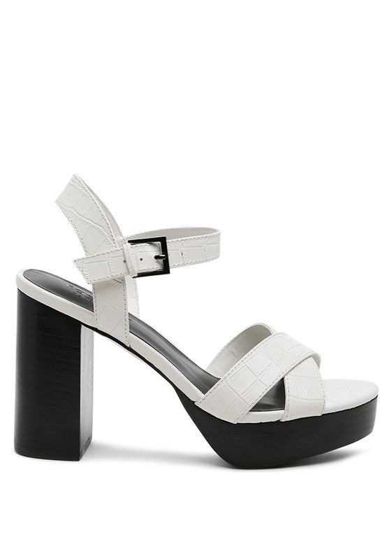 RAG&CO CHYPRE HIGH HEELED BLOCK SANDAL IN TAN - Chaelisa's New Jammies