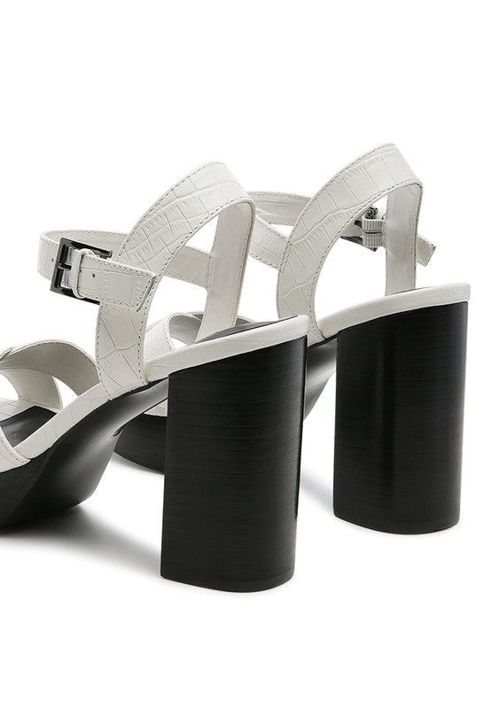 RAG&CO CHYPRE HIGH HEELED BLOCK SANDAL IN TAN - Chaelisa's New Jammies