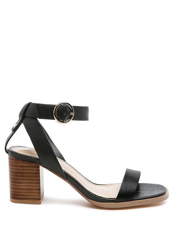 RAG&CO DOLPH STACK BLOCK HEELED SANDAL - Chaelisa's New Jammies