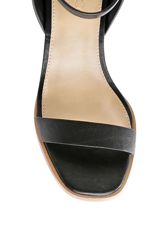 RAG&CO DOLPH STACK BLOCK HEELED SANDAL - Chaelisa's New Jammies