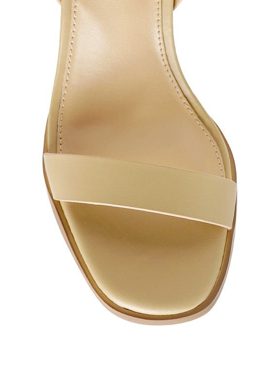RAG&CO DOLPH STACK BLOCK HEELED SANDAL - Chaelisa's New Jammies