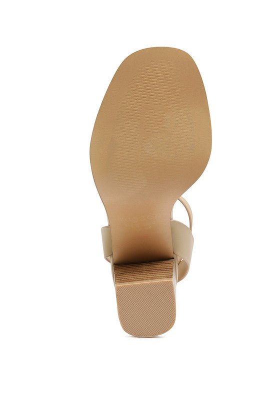 RAG&CO DOLPH STACK BLOCK HEELED SANDAL - Chaelisa's New Jammies