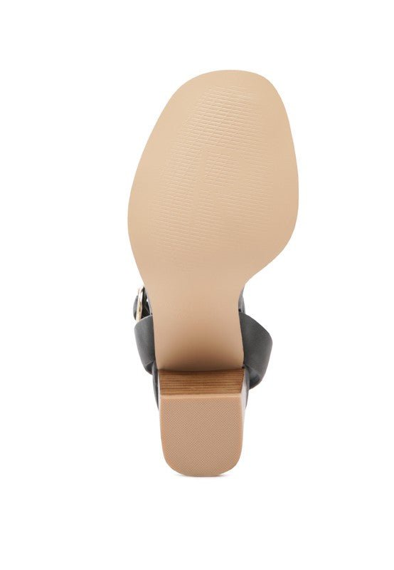 RAG&CO DOLPH STACK BLOCK HEELED SANDAL - Chaelisa's New Jammies