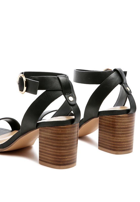 RAG&CO DOLPH STACK BLOCK HEELED SANDAL - Chaelisa's New Jammies