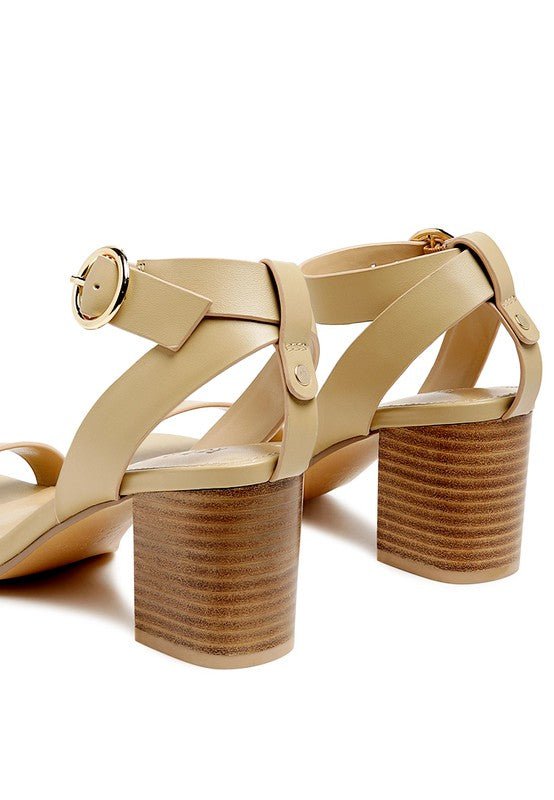 RAG&CO DOLPH STACK BLOCK HEELED SANDAL - Chaelisa's New Jammies