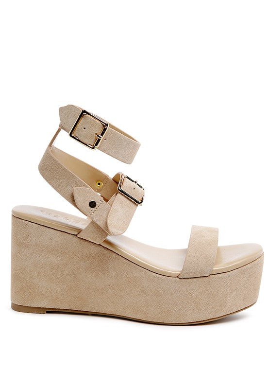 RAG&CO PORTIA LEATHER WEDGE SANDAL - Chaelisa's New Jammies