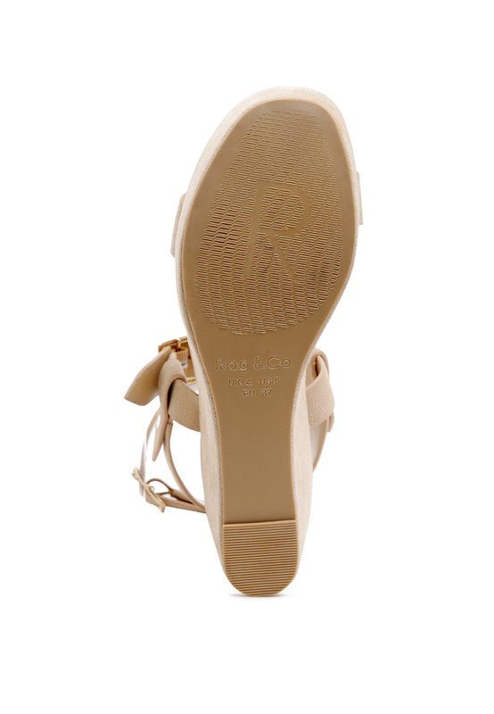 RAG&CO PORTIA LEATHER WEDGE SANDAL - Chaelisa's New Jammies