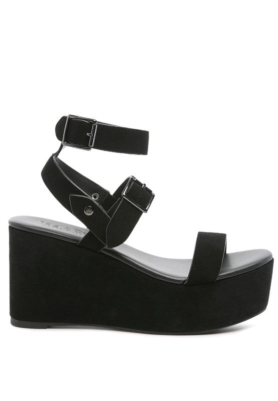 RAG&CO PORTIA LEATHER WEDGE SANDAL - Chaelisa's New Jammies