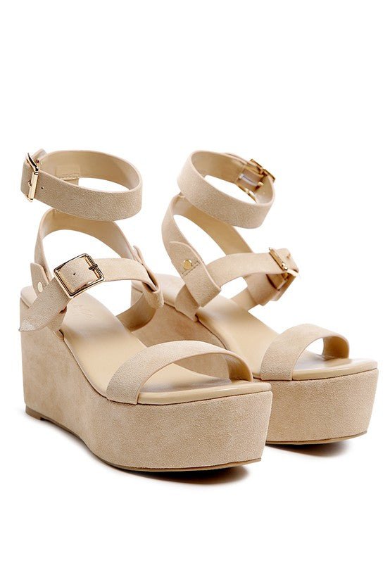 RAG&CO PORTIA LEATHER WEDGE SANDAL - Chaelisa's New Jammies