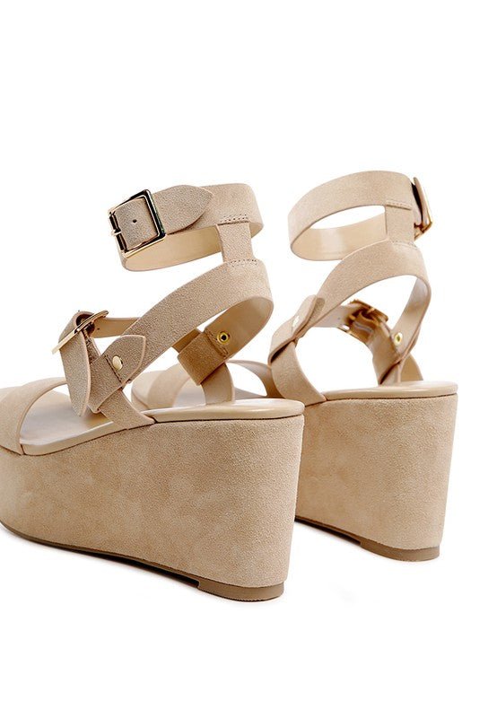 RAG&CO PORTIA LEATHER WEDGE SANDAL - Chaelisa's New Jammies