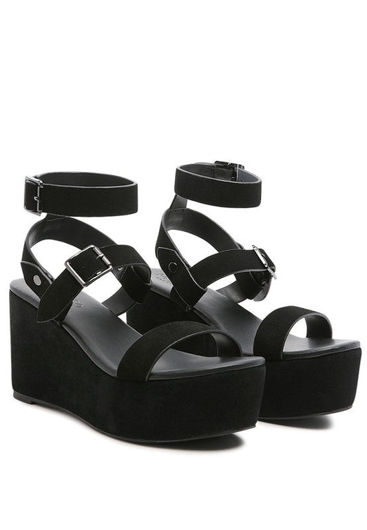 RAG&CO PORTIA LEATHER WEDGE SANDAL - Chaelisa's New Jammies