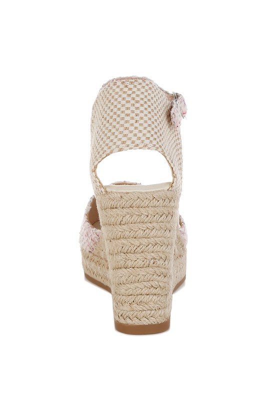 Regatta Tweed Round Toe Woven Wedges - Chaelisa's New Jammies