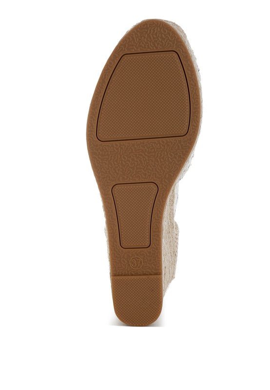 Regatta Tweed Round Toe Woven Wedges - Chaelisa's New Jammies