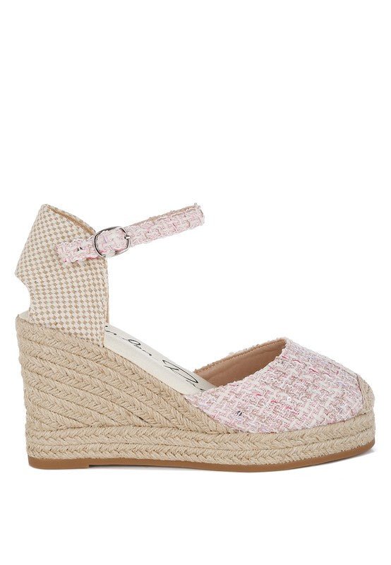 Regatta Tweed Round Toe Woven Wedges - Chaelisa's New Jammies